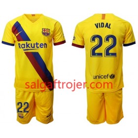 FC Barcelona Fodboldtrøjer Arturo Vidal 22 Børn Udebanesæt 2019/20 Kort ærmer